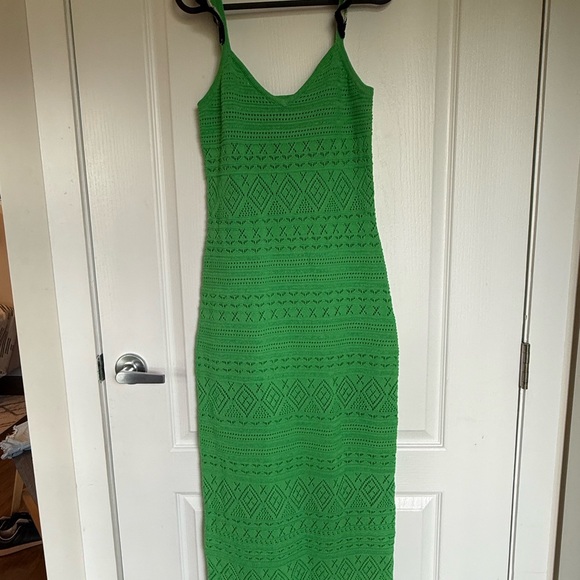 Scotch & Soda Dresses & Skirts - Scotch & Soda Bright Green Crochet Maxi Dress